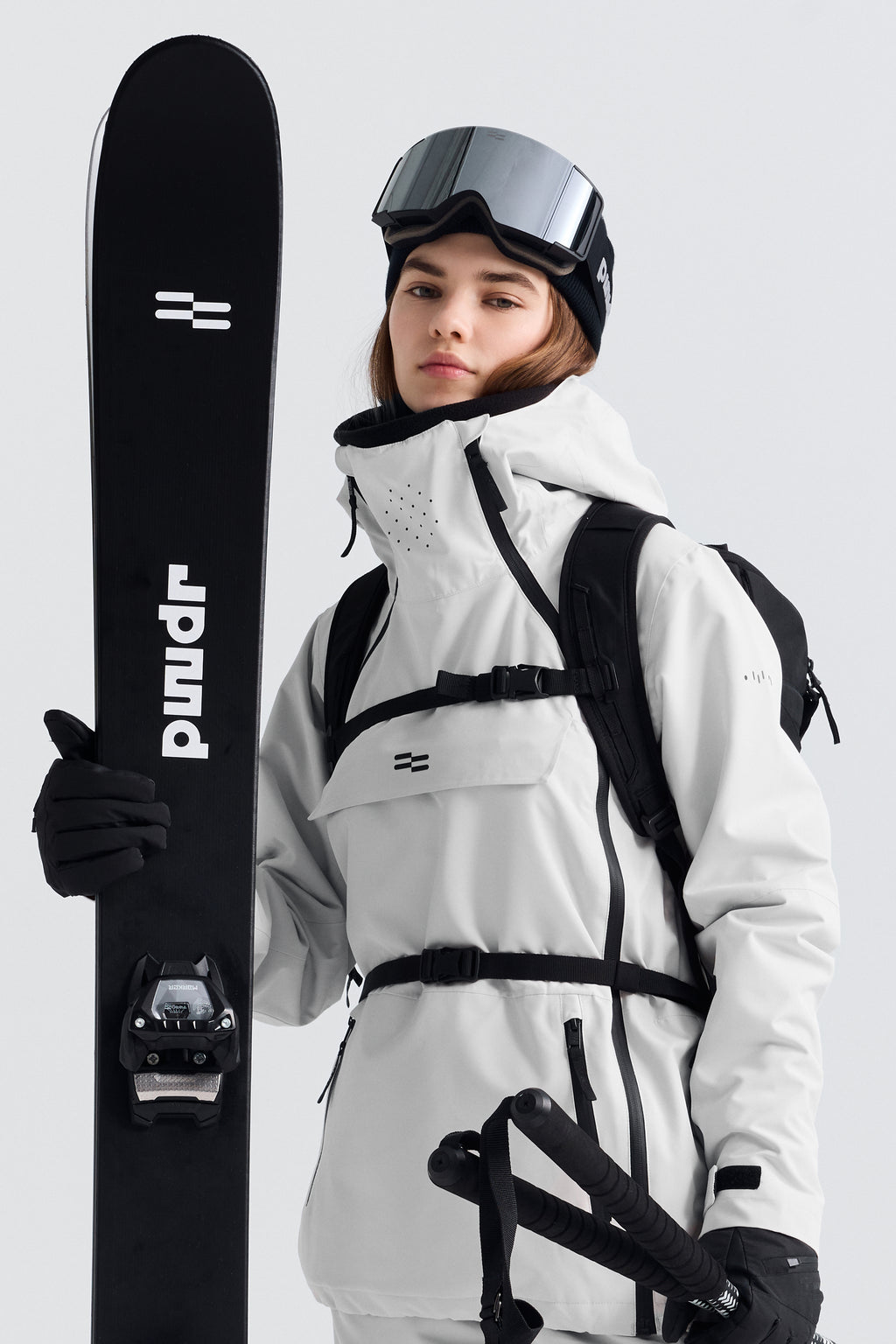 Anak Ski Jacket Women, White