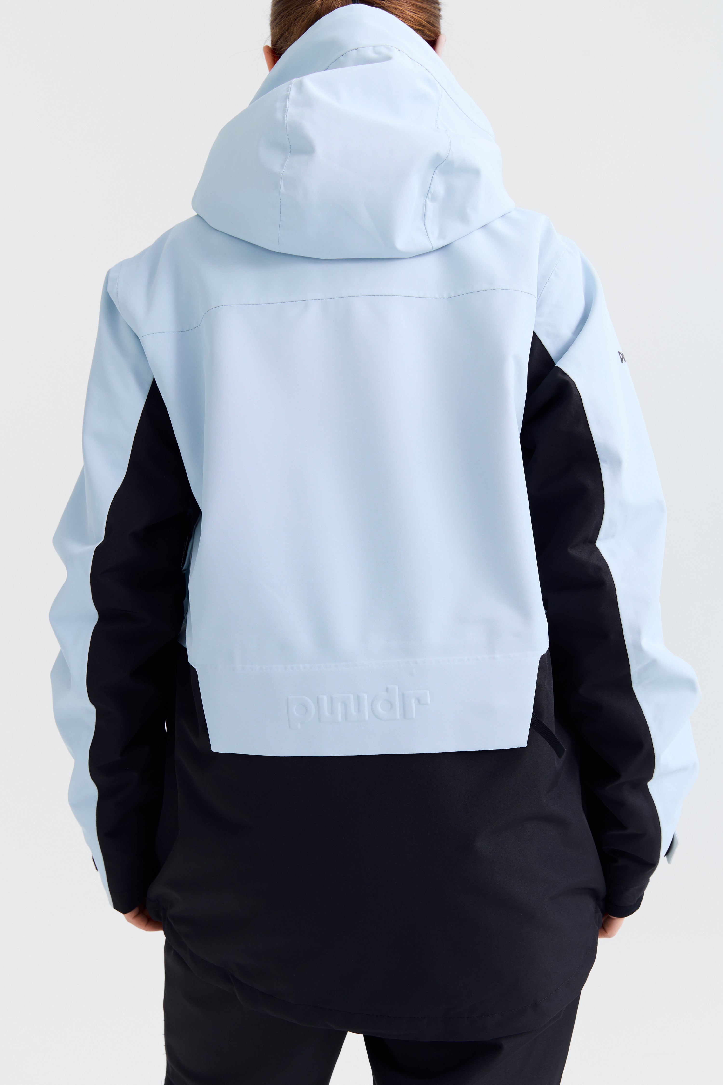 Jalo Ski Jacket Women, Light Blue + Black