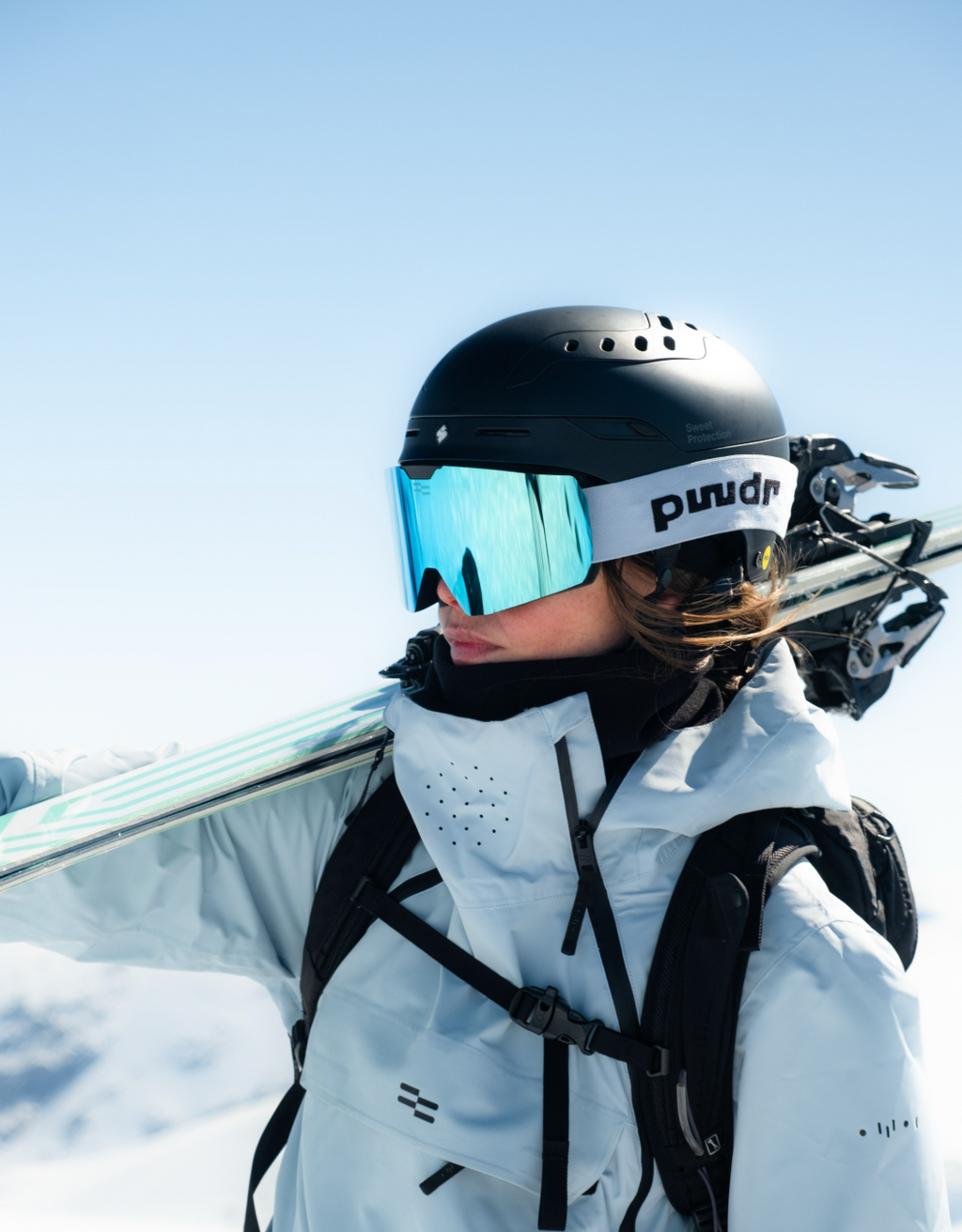 Lume skibriller, lyseblå