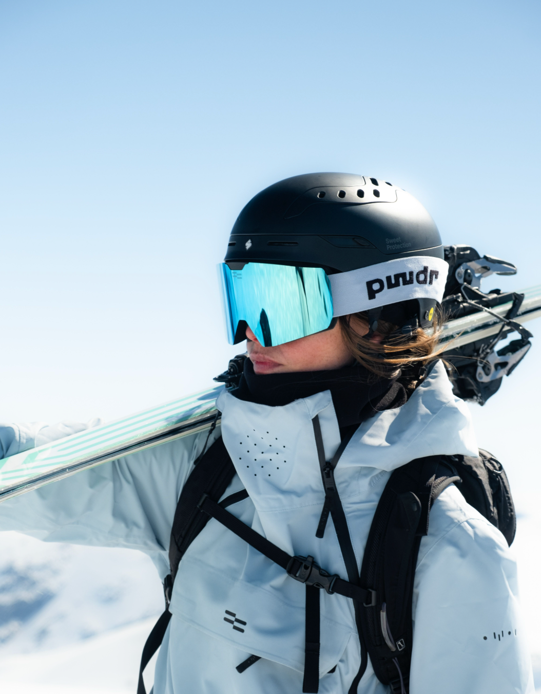 Lume Ski Goggles, Light Blue