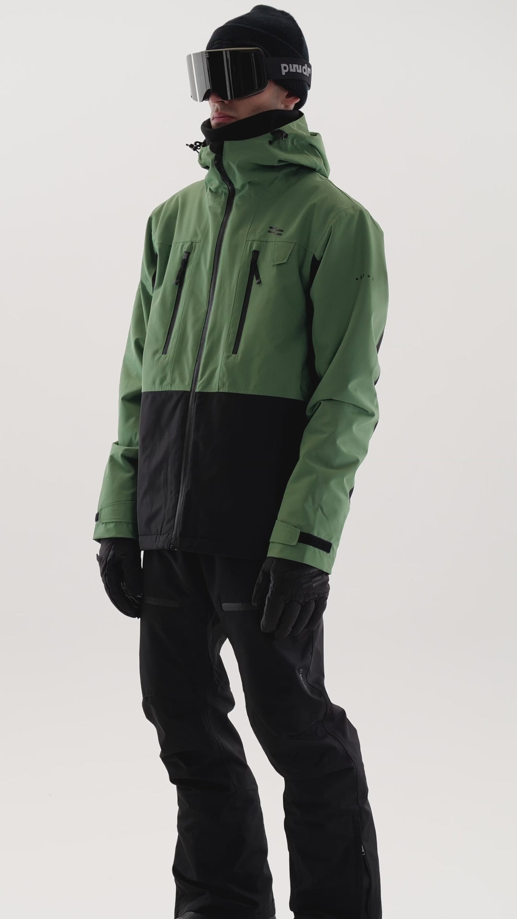 Jalo Skijakke Herre, Grønn + Svart