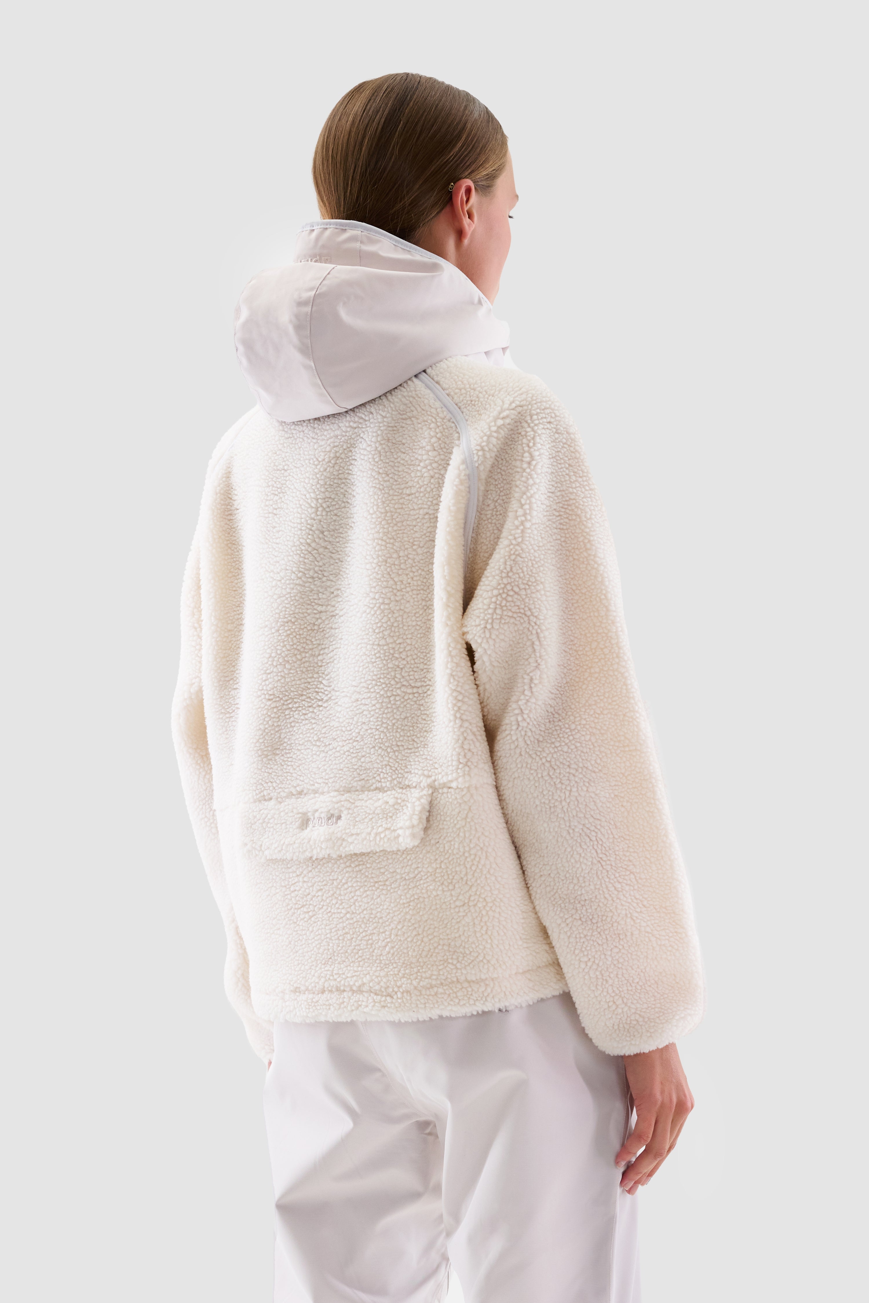 Anwi Fleece Jacket Women, White