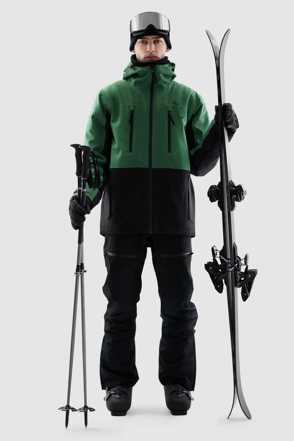 Jalo Ski Jacket Men, Green + Black