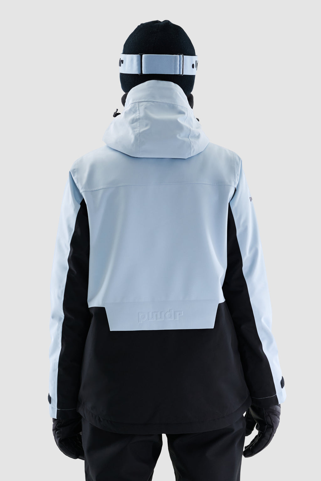 Jalo Ski Jacket Women, Light Blue + Black
