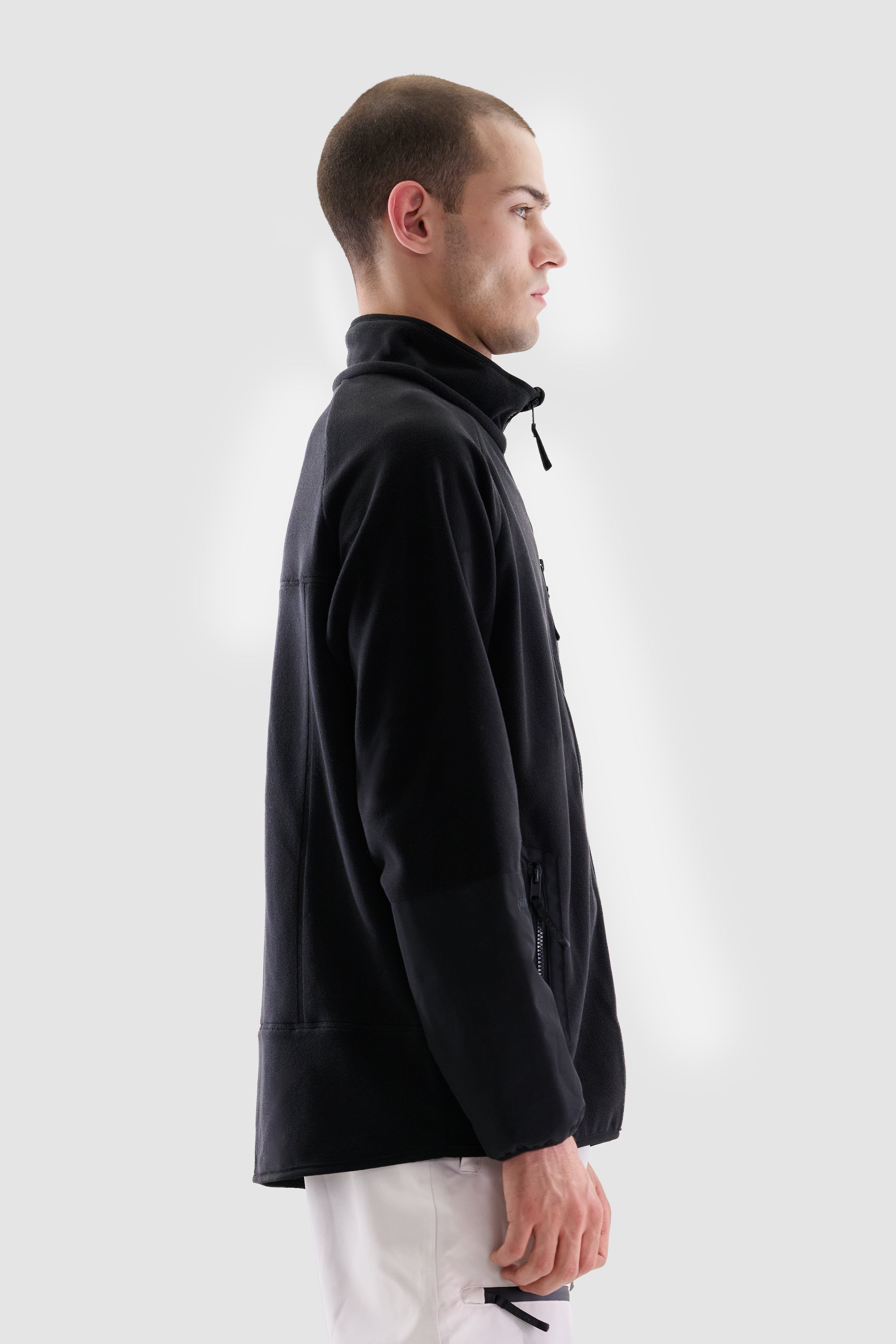 Waia Fleece Jacket Men, Black