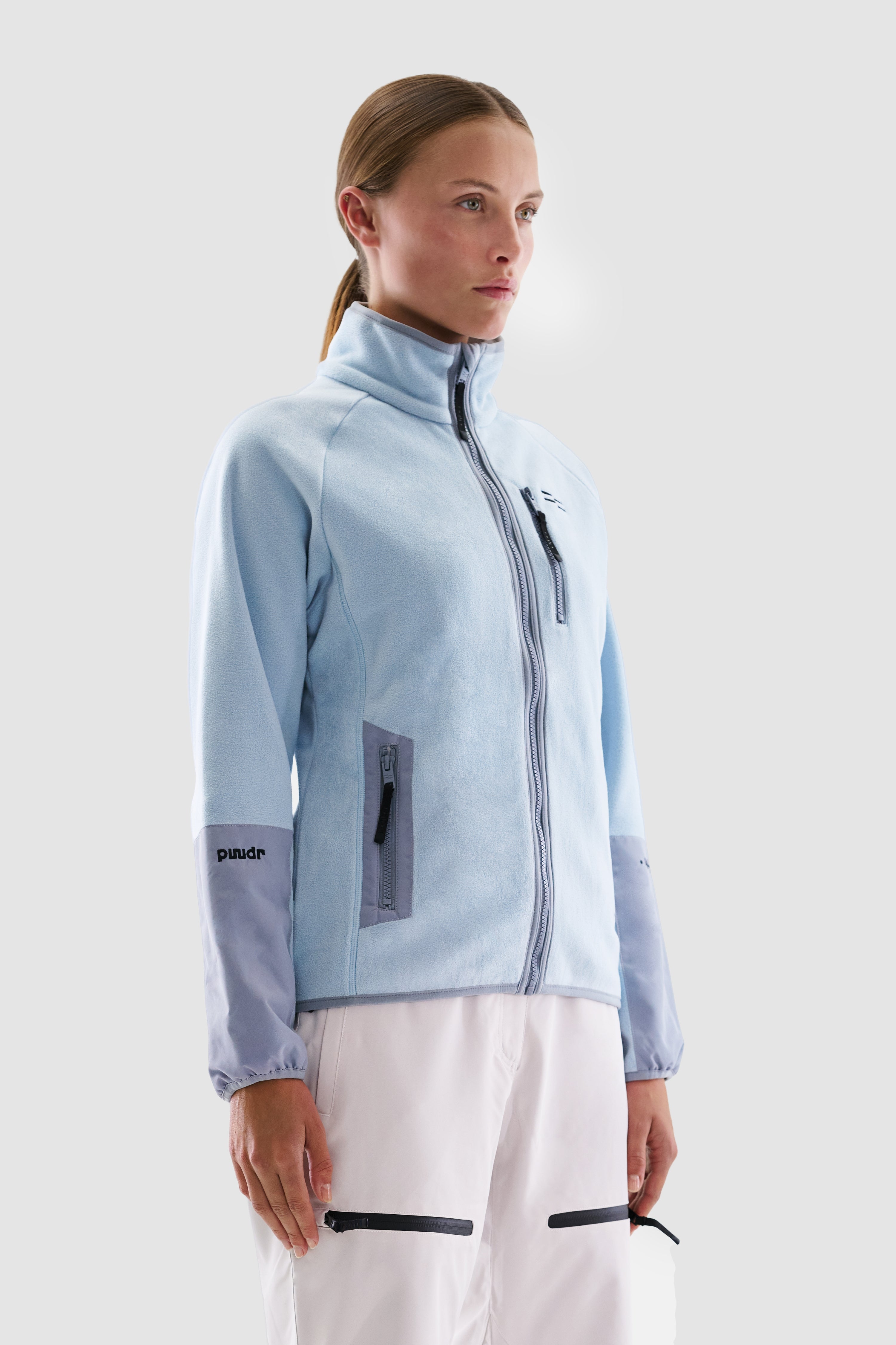 Waia Fleece Jacket Women, Light Blue
