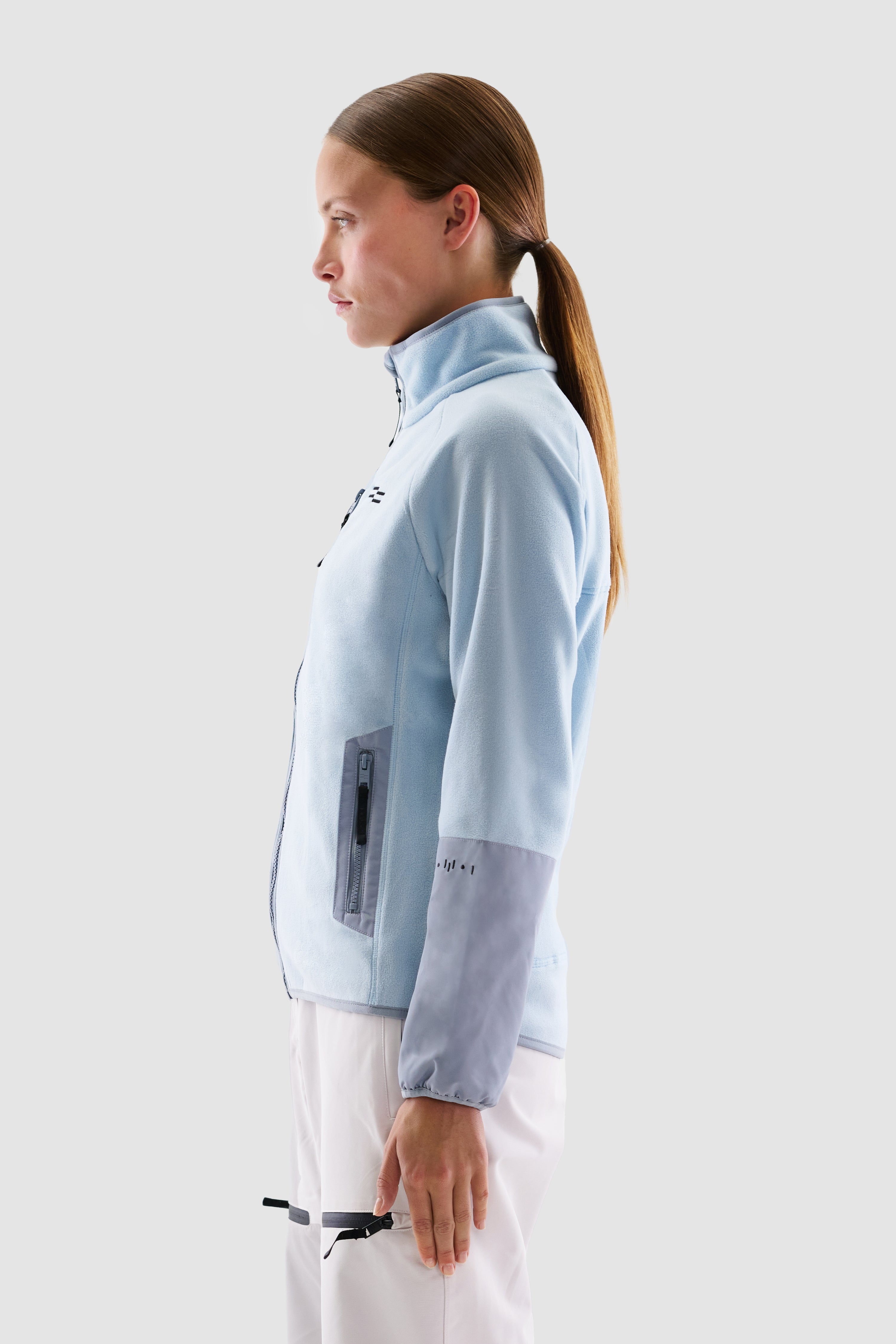 Waia Fleece Jacket Women, Light Blue